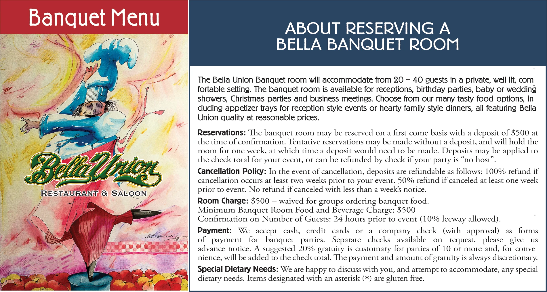 Banquet Menu