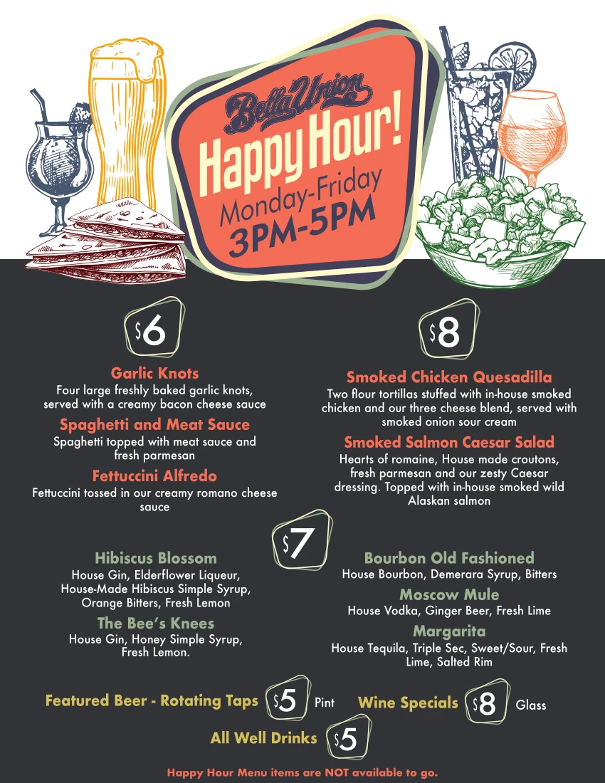 Happy Hour Menu