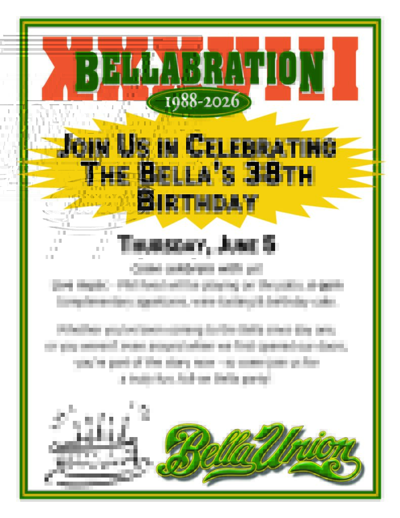 POSTER Bellabration, 5